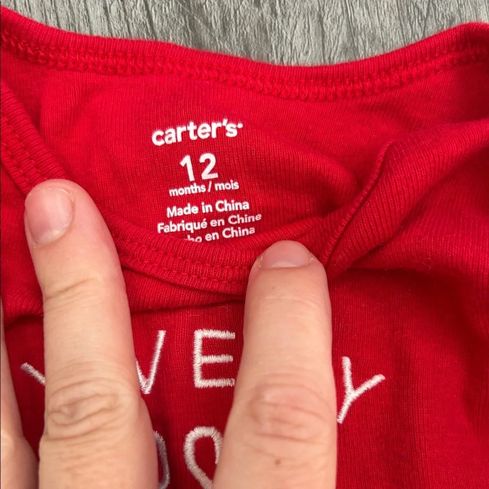 First Christmas Baby Onesie - 12 mos - Picture 2 of 4